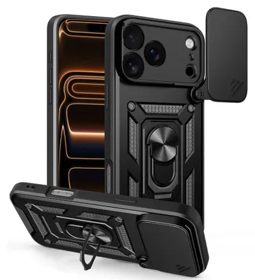 Zdjęcie produktu dla Techsuit - seria CamShield etui do iPhone'a 17 Pro Max - czarne
