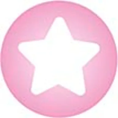 Produktbild von Clickhalbperle rosa mit weißem Stern
