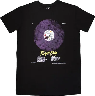Produktbild von Prince - "Purple Rain" T-Shirt-Kleid für Damen RO14346 (M) (Schwarz)