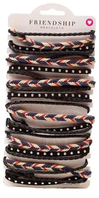 Image de Bracelets tressés et tissés (12 pièces) - Puckator