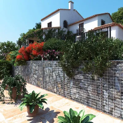 Obrázek produktu pro SONGMICS Gabion 5 kusů 100 x 50 x 30 cm koš na kámen pro zahradní plot GGB553