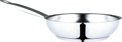 Immagine prodotto di Serenk Padella modernista, padella in acciaio inox, padella da 1,58 quarti, padella per friggere, fondo incapsulato, pentola a induzione lavabile in lavastoviglie, 9,45 in/24 cm, 50 oz/1,5 L