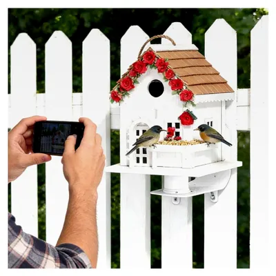 Produktbild von Halterung für Vogelfutterstation – Wetterfeste Metallkonstruktion für Garten, Balkon, Terrasse und Fenster