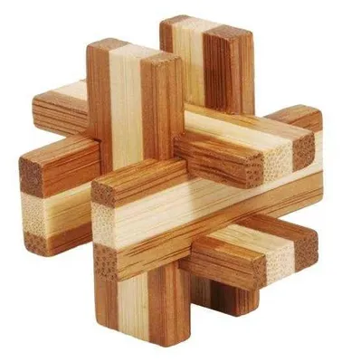 Imagen del producto de Juego lógico IQ 3D Puzzle en caja metálica-6, Fridolin