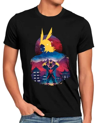 Produktbild von style3 All Might Nights Herren T-Shirt superhero japan acade mia manga