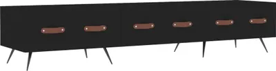 Produktbild von vidaXL TV-Schrank Schwarz 150x36x30 cm Holzwerkstoff