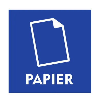 Produktbild von CombiCraft Abfallschild 'Papier' - 10 x 10 cm