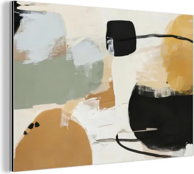 Produktbild von MuchoWow Wanddekoration Metall Metallbild Wandkunst 60x40 cm Farbe - Abstrakt - Farben MuchoWow Aluminium Gemälde - Gemälder