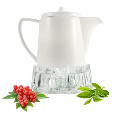 Immagine prodotto di Teiera in porcellana con sottotazza - 800 ml