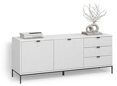Produktbild von Lowboard Livinity Aterno Weiß 150 x 60 cm mit 3 Schubladen, 2 Türen, Model 58943