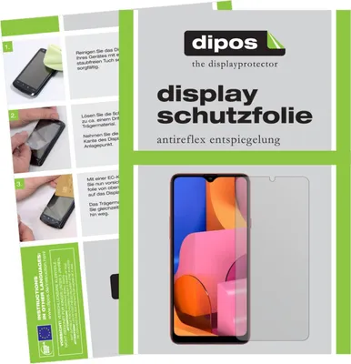 Zdjęcie produktu dla 2x folia ochronna na ekran Samsung Galaxy A20s matowa folia ochronna na wyświetlacz dipos