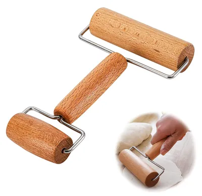 Immagine prodotto di Matterello in legno per bambini - Piccolo matterello per pizza e biscotti