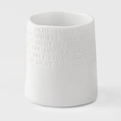 Zdjęcie produktu dla Pojemnik na świeczki zapachowe z porcelany z wierszem