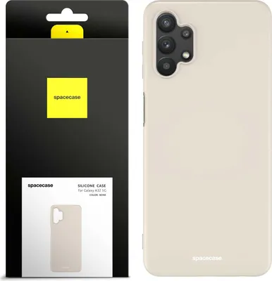 Image de Coque en silicone SPACECASE Coque en silicone pour Galaxy A32 5G Beige