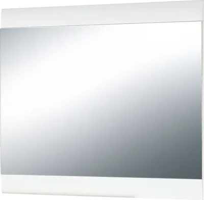 Produktbild von Germania Spiegel 3967-84 GW-Malou, mit MDF-Applikation in Weiß Struktur, 87 x 76 x 3 cm (BxHxT)
