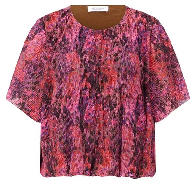 Produktbild von Rich & Royal Dot Print Crinkle T-Shirt mulberry M