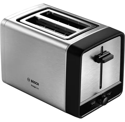 Immagine prodotto di Bosch TAT5P420 Toaster 2 Scheibe(n) 970 W Schwarz - Edelstahl (TAT5P420)