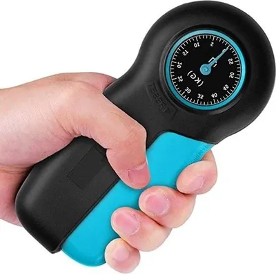 Obrázok produktu pre Prenosný digitálny prístroj na meranie sily v ruke - trenažér zápästia na domáci tréning - rozsah merania 55 kg