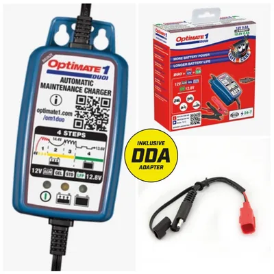 Immagine prodotto di Caricabatterie OptiMate1 DUO 0,6 A+DDA/EURO5
