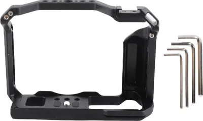 Productafbeelding van Kamerabehuizing voor XT5-aluminium beschermfolieproductie, met 1/4 en 3/8 inch schroefgaten, geschikt voor montage met koudgesmede bevestigingen