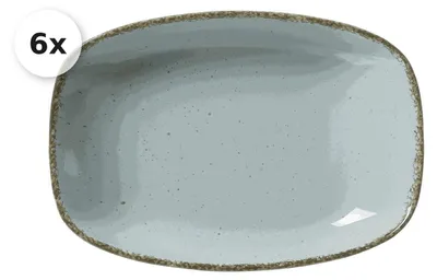 Produktbild von Teller tief 23,5x16cm 6er Set Casa blau