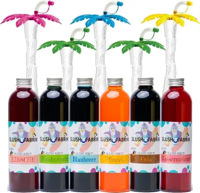 Produktbild von Sirup Partyset AZO-FREI 6x250ml für Slush mit 5 Palmen Bunt