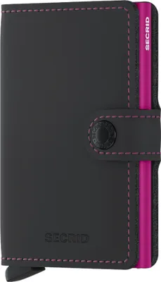 Immagine prodotto di Secrid Matte Miniwallet -lompakko, musta/fuksia