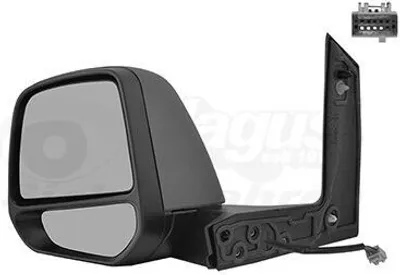 Produktbild von VAN WEZEL 1927827 Außenspiegel Seitenspiegel Links für FORD Tourneo Connect / Grand Tourneo Connect V408 Kombi Konvex Beheizt Grundiert
