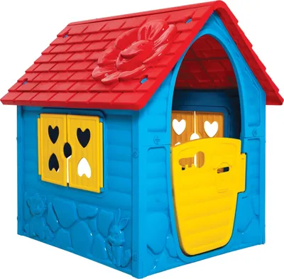 Produktbild von Kleines Haus mit einer blauen Blume