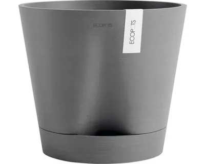 Produktbild von Pflanztopf Ecopots Venice Kunststoff Ø 30 cm H 27,5 cm grau
