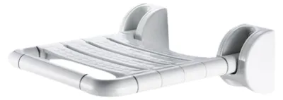 Image de Siège de douche pliable - Antidérapant - Blanc