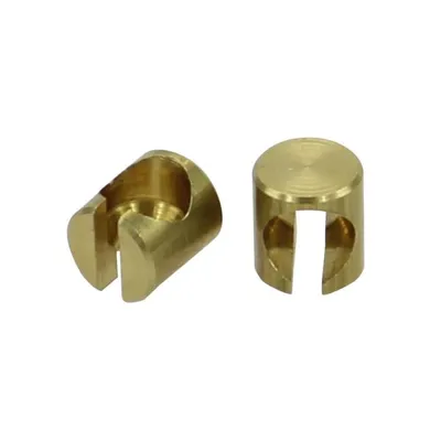 Imagen del producto de 2 cables Bowden con extremos roscados (hembra y macho), 8x9 mm, con ranura