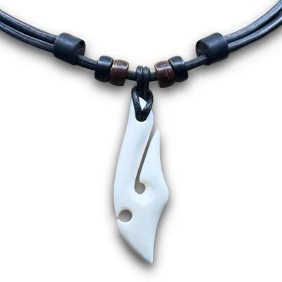 Produktbild von HANA LIMA | Surferkette Halskette Leder Kette Herren Damen Schmuck Hei Matau