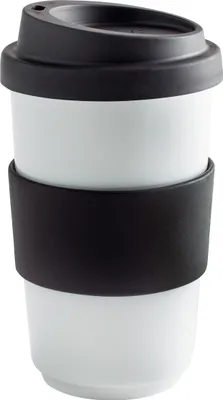 Produktbild von KAHLA Becher 0,40 l + Trinkdeckel + Banderole fillit pure black 2DH195A44015C