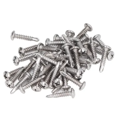 Imagen del producto de Tornillo autoperforante, tornillo, ferretería de tornillos, elemento de fijación tipo tornillo, tornillo de acero inoxidable, tornillo de cabeza redonda