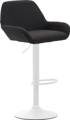 Produktbild von Barhocker HLO-CP8 Stoff weiß  schwarz