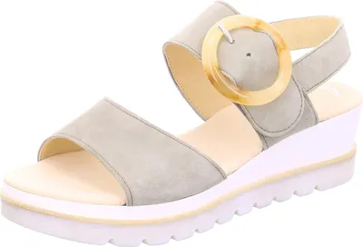 Produktbild von Gabor Shoes Keilsandale Khaki Nubukleder Größe: 41.5 Normal