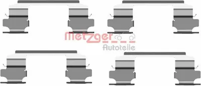 Produktbild von METZGER 109-1686 Zubehörsatz Scheibenbremsbelag Vorne für NISSAN X-TRAIL (T30)