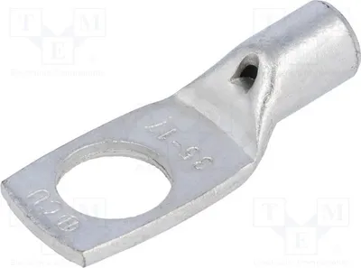 Immagine prodotto di 1 morsetto a anello: morsetto a anello per cavi, connettore a crimpare, sezione 35mm², filettatura M16, stagnato, modello VA01-0122, confezione da 3 pezzi (PK3517)