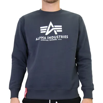 Produktbild von Alpha Industries Basic Sweater Herren Dunkelblau (178302 02) Größe: M (48-50)