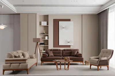 Produktbild von Exklusive Wohnzimmer Couchgarnitur Designer 3-Sitzer Couchen Sessel