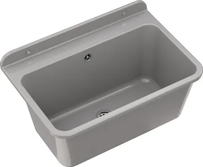 Produktbild von Granitan | Spülbecken LARGE - 61x41 cm - Grau - Chemikalienbeständig - Ideal für Garage und Werkstatt