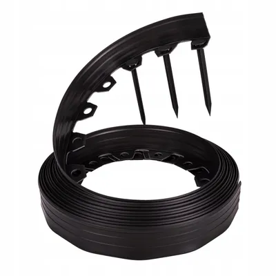 Zdjęcie produktu dla Obrzeże ogrodowe trawnikowe tworzywo sztuczne 6x10m czarny 6cm
