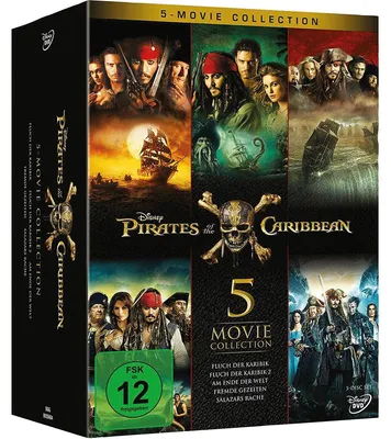 Zdjęcie produktu dla DVD - Pirates of the Caribbean 1 - 5