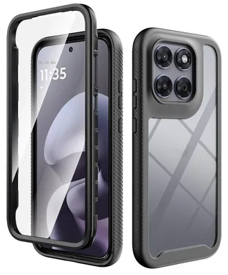 Produktbild von 360 Grad Hülle für Motorola Moto G67 / G77- mit integriertem Displayschutz