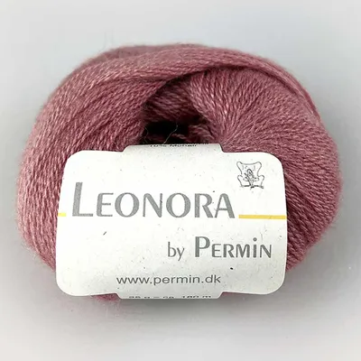 Produktbild von Leonora by Permin – s Garn aus Seide, Wolle und Kid-Mohair (12 Antikrosa)