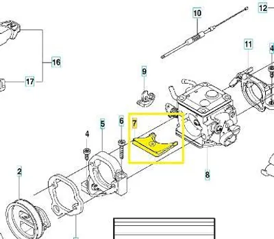 Produktbild von Vergaserplatte für Husqvarna K960 K970 Benzinschneidemaschine