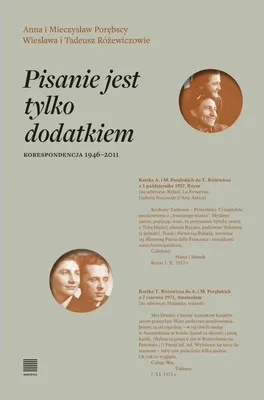 Obrázek produktu pro Pisanie jest tylko dodatkiem Korespondencja 1946-2011