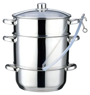 Produktbild von Dampfentsafter, Edelstahl, 8 L, Induktionsgeeignet, Klausberg Kb-9032