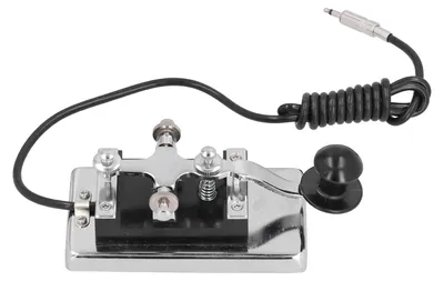 Morse-Code-Telegrafietaste aus Edelstahl, Heavy-Duty, DIY